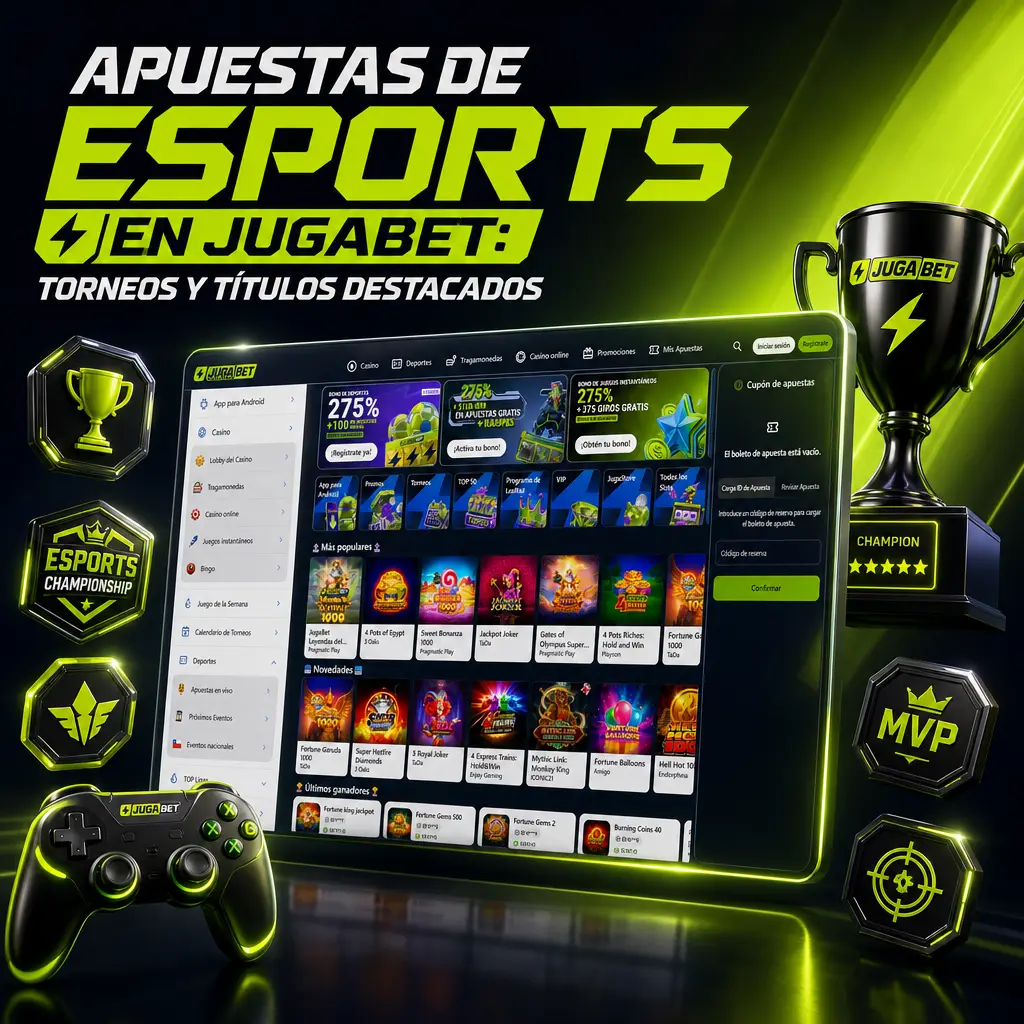 Apuestas de esports en Jugabet: cuotas y mercados para League of Legends, CS2, Dota 2, Valorant y Free Fire
