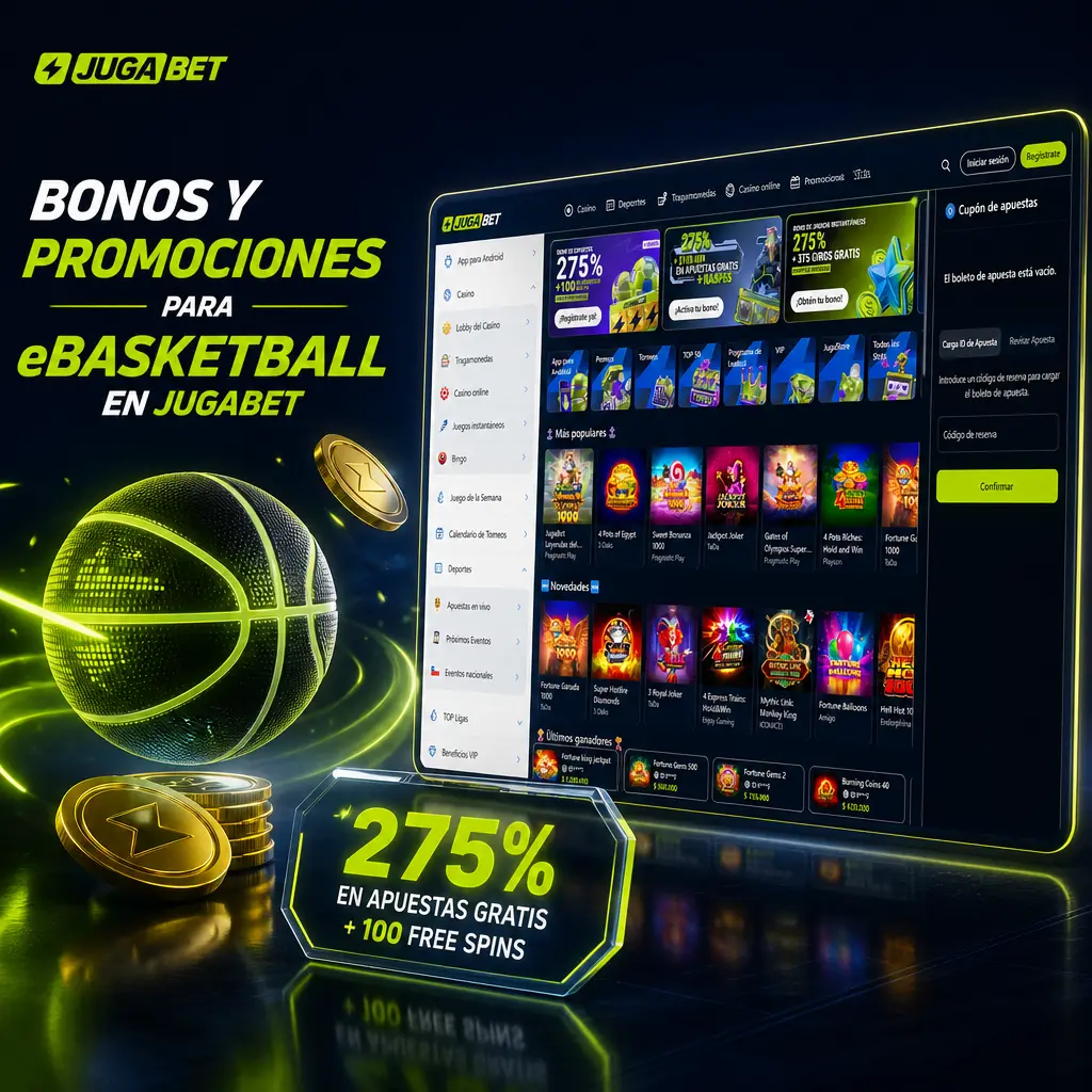 Bono de bienvenida Jugabet: 20% extra en tu depósito para apostar en eBasketball, NBA 2K League y FIBA Esports Open