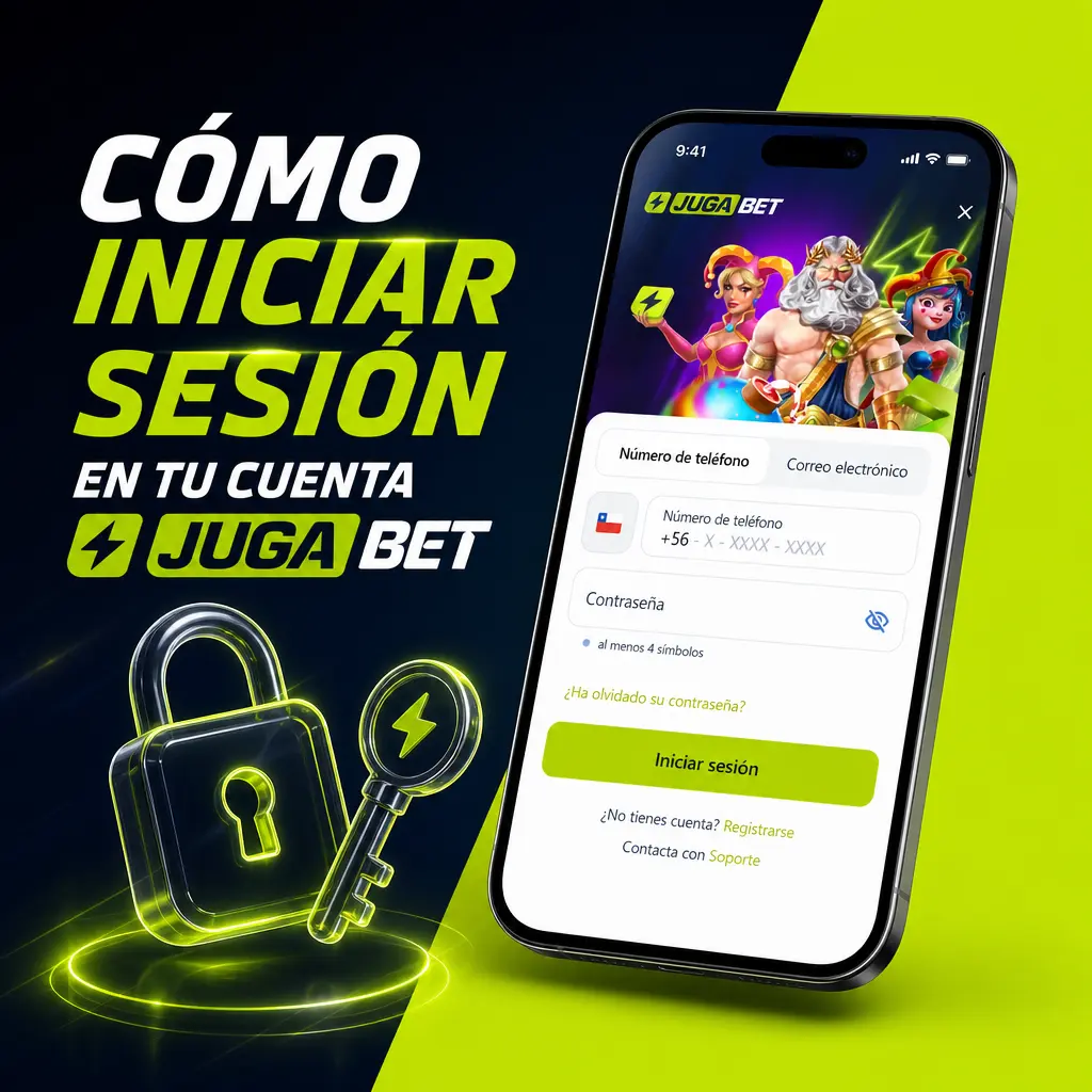 Pasos para iniciar sesión en tu cuenta Jugabet y acceder a saldo, apuestas y bonos activos.