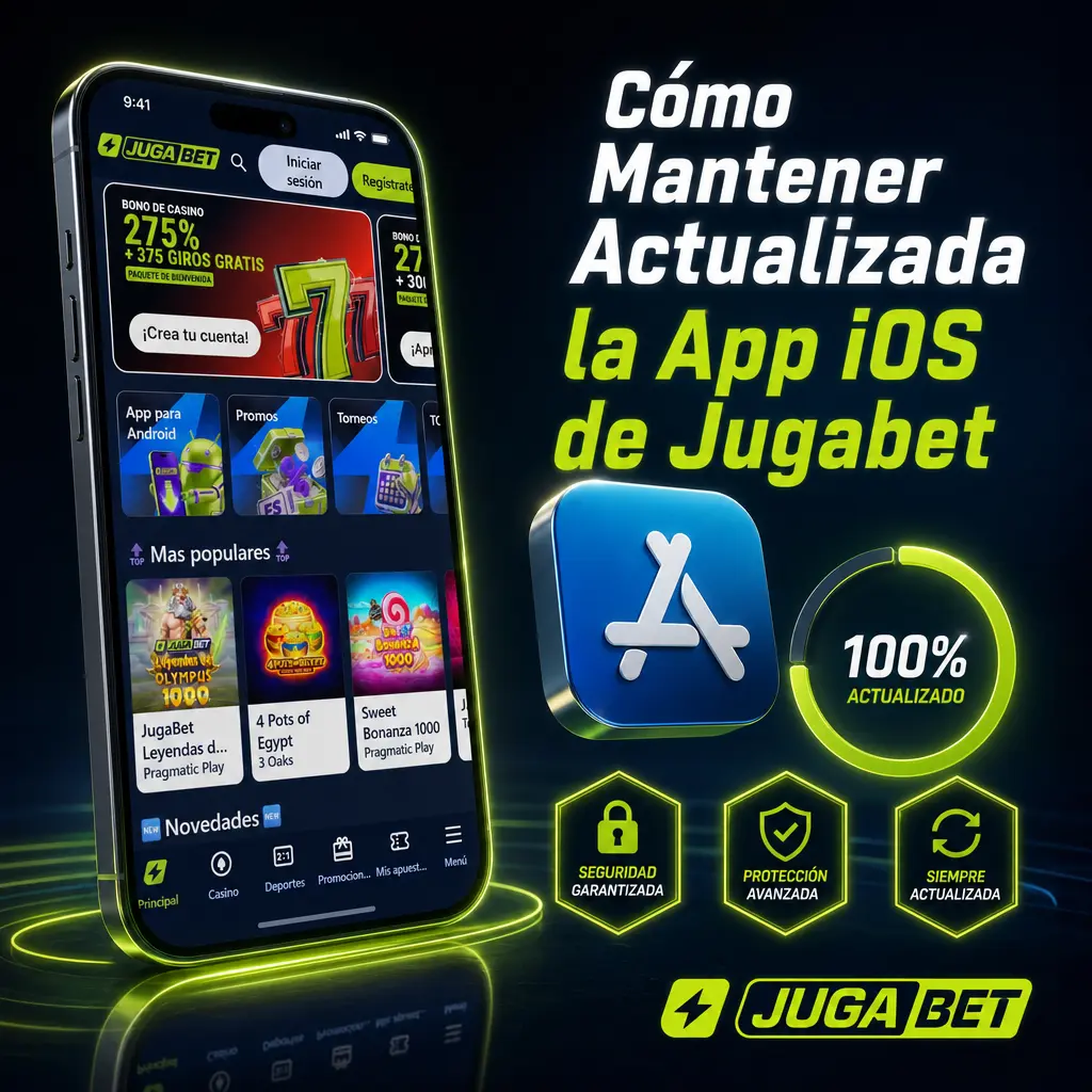 Pasos para actualizar la app iOS de Jugabet y evitar fallos de saldo y cuotas en vivo durante eventos deportivos.