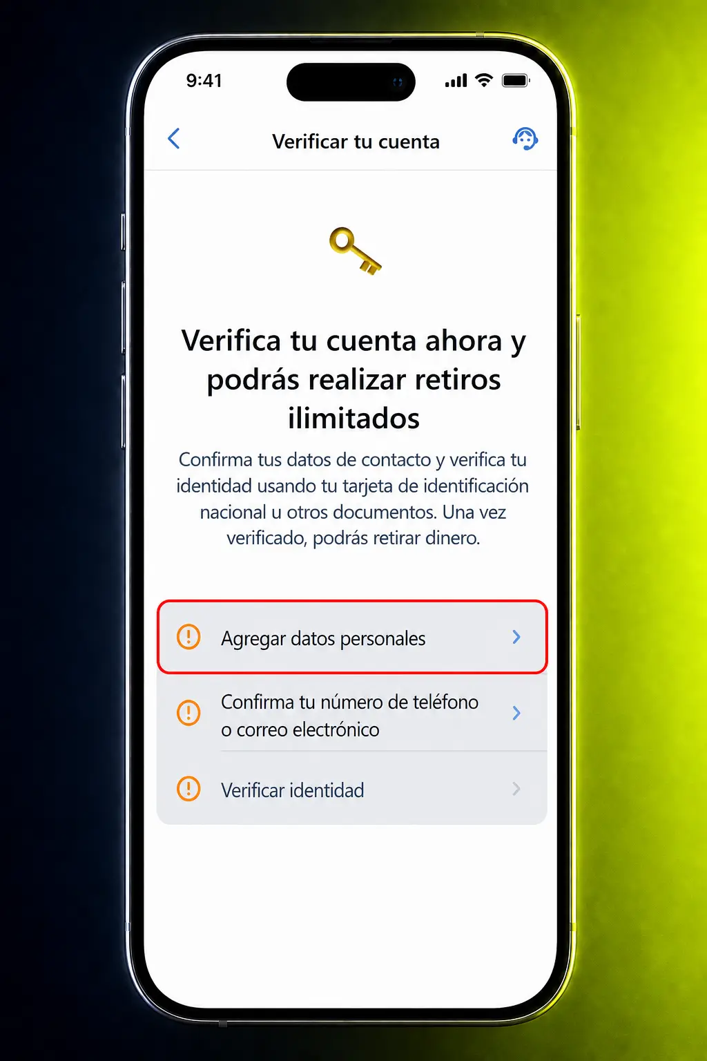 Pasos para verificar tu cuenta en Jugabet: sube tu cédula y comprobante de domicilio para activar tu perfil.