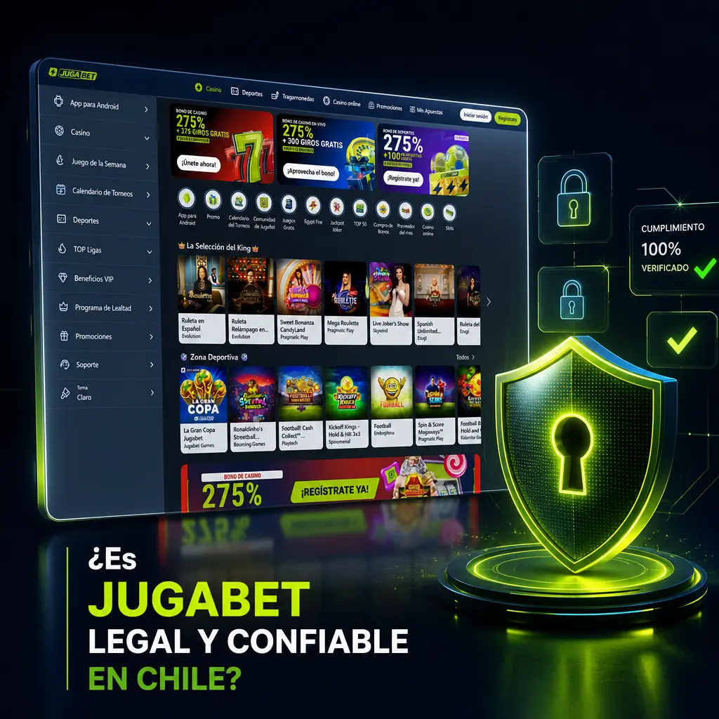 Jugabet cuenta con licencia de Curazao, cifrado SSL de 256 bits y proveedores certificados, ofreciendo seguridad a usuarios chilenos.