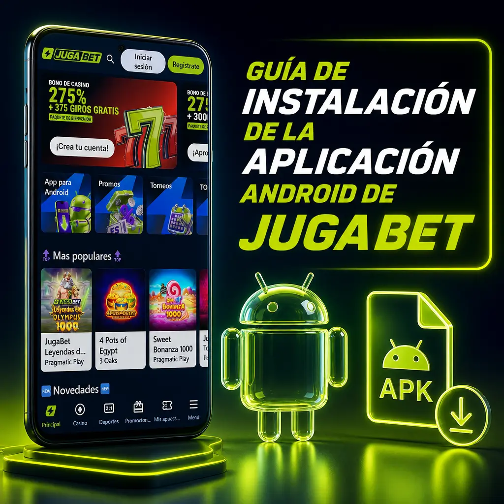 Guía de instalación de la app Android de Jugabet: descarga el APK, habilita orígenes desconocidos e inicia sesión