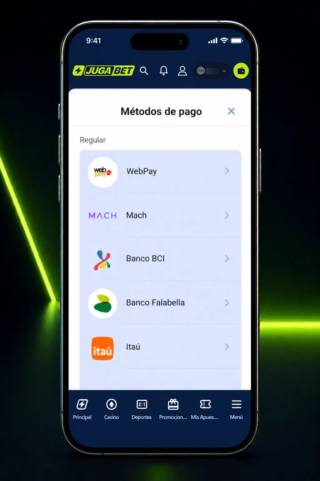 Guía paso a paso para registrarse y apostar en carreras de caballos en Jugabet desde el celular.