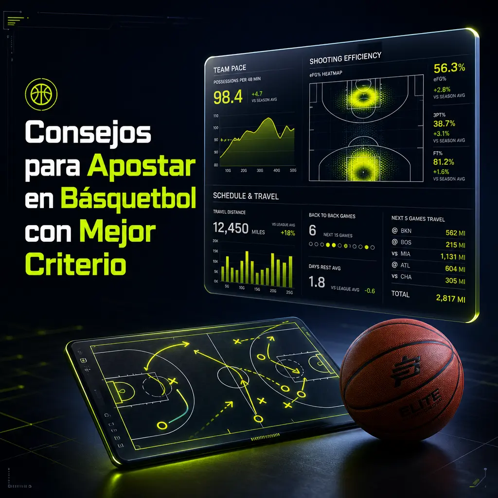 Consejos para apostar en básquetbol con criterio: analiza ritmo de juego, lesiones, localía y administra tu bankroll con responsabilidad.