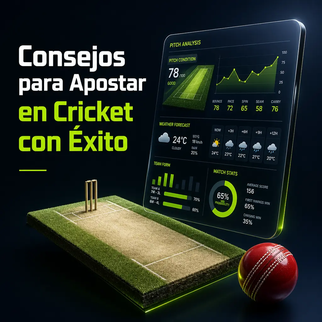 Consejos para apostar en cricket: analiza la forma del equipo, condiciones climáticas y administra tu bankroll con Jugabet.