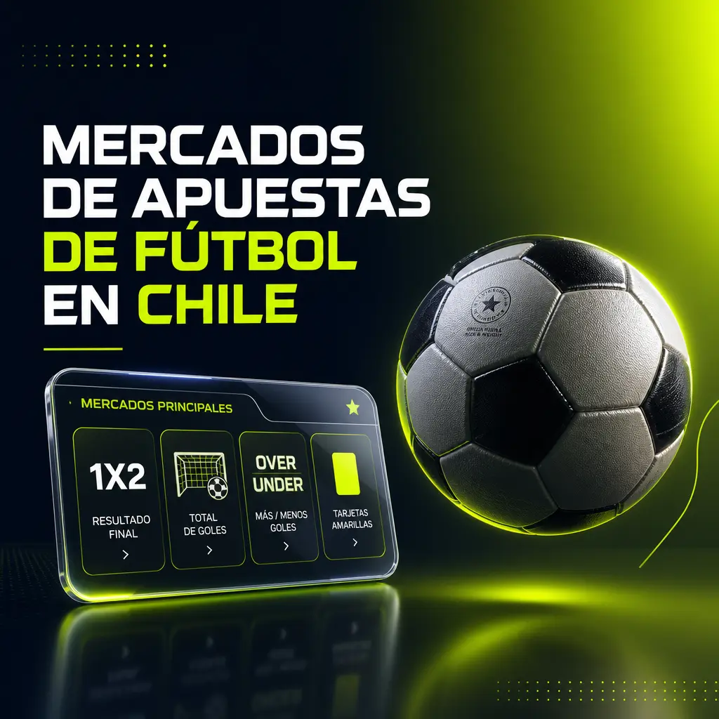Mercados de apuestas de fútbol en Jugabet Chile: ganador del partido, hándicap asiático, resultado exacto y más de 15 opciones.