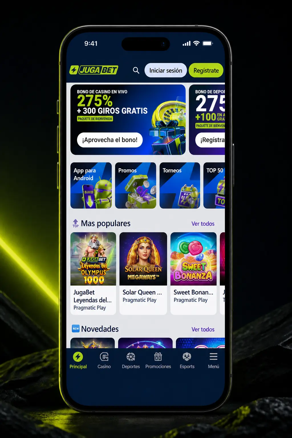 Pasos para instalar la app de Jugabet en iOS: descarga, autorización del perfil e inicio de sesión en iPhone.