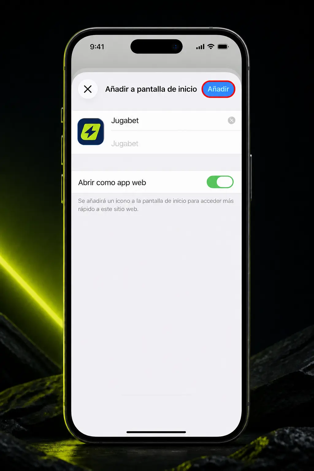 Pasos para instalar la app de Jugabet en iOS: descarga, autorización del perfil e ingreso a la cuenta en iPhone.