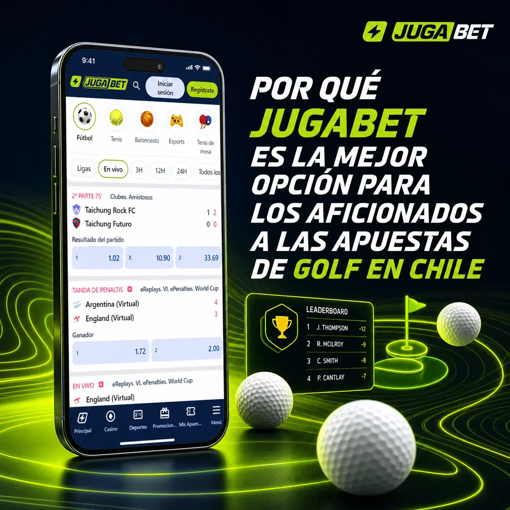 Jugabet: cuotas de golf actualizadas para Scheffler y McIlroy, mercados de majors y pagos rápidos vía Webpay o USDT en Chile.